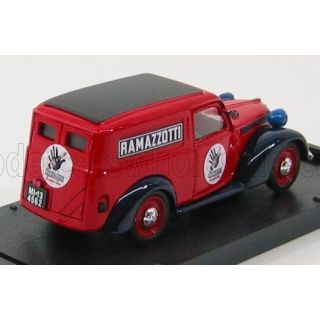 BRUMM FIAT 1100E VAN RAMAZZOTTI 1950 - RED BLUE 1/43