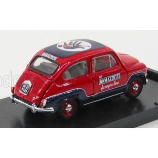 BRUMM FIAT 600 D COMMERCIALE RAMAZZOTTI 1960 - RED BLUE 1/43