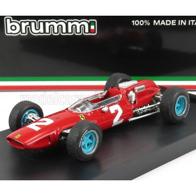 BRUMM FERRARI F1  158 N 2 WINNER ITALY GP JOHN SURTEES 1964 WORLD CHAMPION - RED 1/43