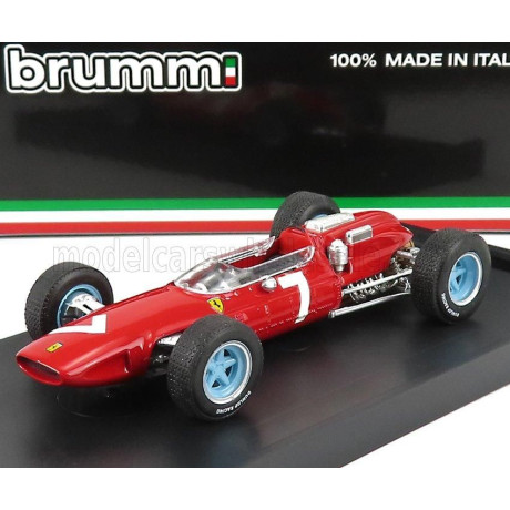 BRUMM FERRARI F1  158 N 7 WINNER GERMAN GP JOHN SURTEES 1964 WORLD CHAMPION - RED 1/43