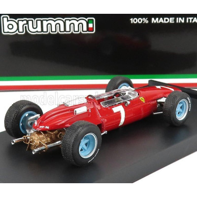 BRUMM FERRARI F1  158 N 7 WINNER GERMAN GP JOHN SURTEES 1964 WORLD CHAMPION - RED 1/43