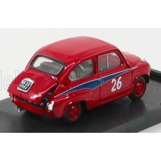 BRUMM FIAT 600 ABARTH 750 N 26 MILLE MIGLIA 1956 D.COGNA - RED 1/43