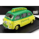 BRUMM FIAT 600 MULTIPLA - ENCICLOPEDIA MOTTA 1956 - YELLOW GREEN 1/43