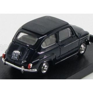 BRUMM FIAT 600D TRASFORMABILE CHIUSA 1960 - BLUE SCURO 456 1/43