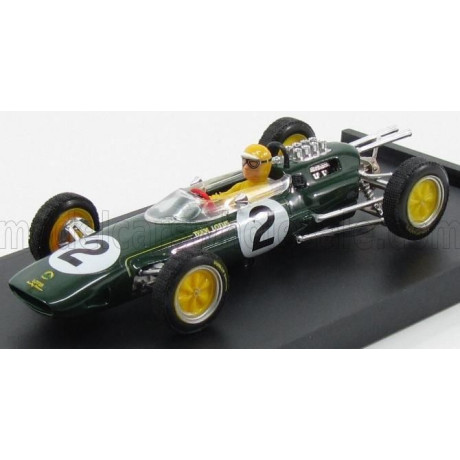 BRUMM LOTUS F1  25 n 2 BELGIUM GP 1963 T.TAYLOR - WITH PILOT - FIGURE - GREEN 1/43