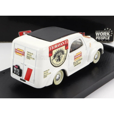 BRUMM FIAT 500C VAN FIORAVANTI 1950 - WHITE 1/43