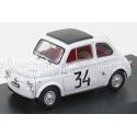 BRUMM FIAT 500 595 ABARTH N 34 WINNER CRITERIUM APERTURA MONZA 1964 FRANCO PATRIA - WHITE 1/43