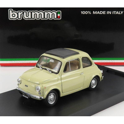 BRUMM FIAT 500R TETTO CHIUSO - CLOSED 1972 - AVORIO ANTICO 1/43