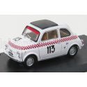 BRUMM FIAT 500TV GIANNINI N 113 SCUDERIA DEL LARIO V TROFEO VAL CAMONICA 1969 B.DOSI - WHITE RED 1/43