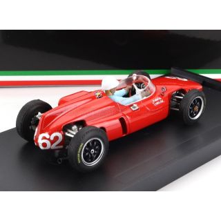 BRUMM COOPER F1  T53 MASERATI N 62 ITALY GP 1961 L.BANDINI - WITH DRIVER FIGURE - RED 1/43