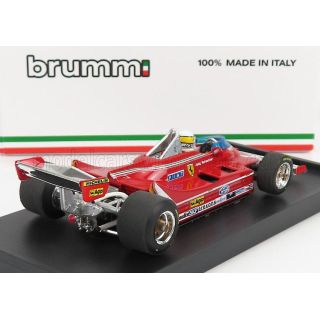 BRUMM FERRARI F1  312T5 N 1 ARGENTINA GP 1980 JODY SCHECKTER - WITH DRIVER FIGURE - RED 1/43