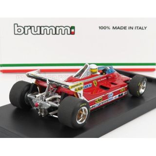 BRUMM FERRARI F1  312T5 N 1 MONACO GP 1980 JODY SCHECKTER - WITH DRIVER FIGURE - RED 1/43
