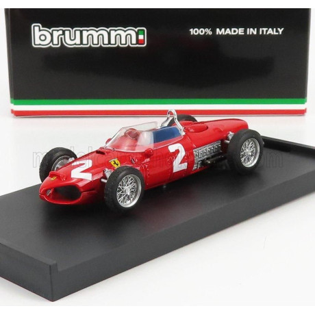 BRUMM FERRARI F1  156 N 2 WINNER USA GP PHIL HILL 1961 WORLD CHAMPION - RED 1/43