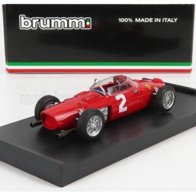 BRUMM FERRARI F1  156 N 2 WINNER USA GP PHIL HILL 1961 WORLD CHAMPION - RED 1/43
