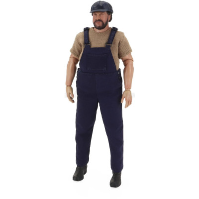 CLC MODELS FIGURES VERSION-A - BUD SPENCER ACTION FIGURE - TV SERIES - ALTRIMENTI CI ARRABBIAMO - BLUE 1/12