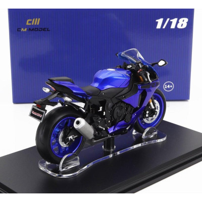CM MODELS YAMAHA YZF-R1 2022 - BLUE BLACK 1/18