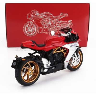 CM MODELS MV AGUSTA 800 SUPERVELOCE 2022 - RED SILVER BLACK 1/18