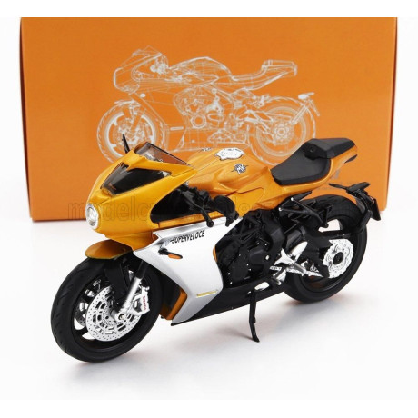 CM MODELS MV AGUSTA 800 SUPERVELOCE 2022 - GOLD SILVER BLACK 1/18