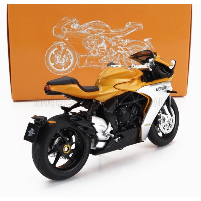 CM MODELS MV AGUSTA 800 SUPERVELOCE 2022 - GOLD SILVER BLACK 1/18
