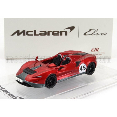 CM MODELS McLAREN ELVA N 45 RACING 2020 - RED GREY 1/64
