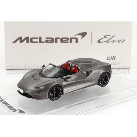 CM MODELS McLAREN ELVA 2020 - GREY MET 1/64