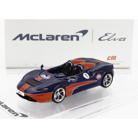 CM MODELS McLAREN ELVA GULF LIVERY 2020 - BLUE ORANGE 1/64