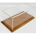 CMC VETRINA DISPLAY BOX FOR CAR 1/18 - BASE LEGNO - WOOD Lungh.cm 29.0 X Largh.cm 13.0 X Alt.cm 12.8 (altezza interna cm 10.0) -