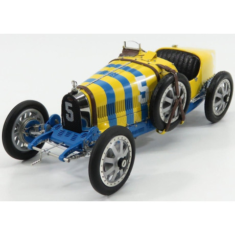 CMC BUGATTI T35 SUEDE N 5 NATION COULOR PROJECT SWEDEN 1924 - YELLOW BLUE 1/18