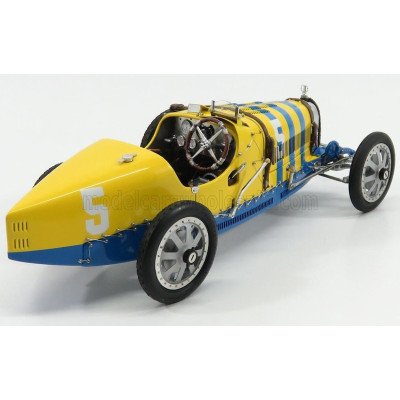 CMC BUGATTI T35 SUEDE N 5 NATION COULOR PROJECT SWEDEN 1924 - YELLOW BLUE 1/18