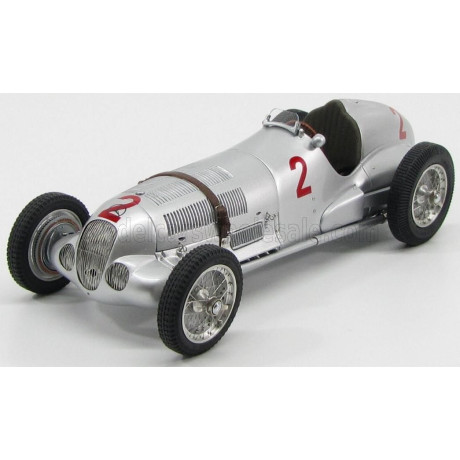 CMC MERCEDES BENZ F1  W125 N 2 GP DONINGTON 1937 H.LANG - SILVER 1/18