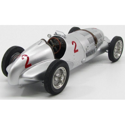 CMC MERCEDES BENZ F1  W125 N 2 GP DONINGTON 1937 H.LANG - SILVER 1/18