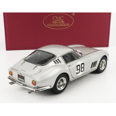 CMC FERRARI 275 GTB/C COMPETIZIONE ch.9051 N 98 500km MUGELLO 1966 R.SINIBALDI - M.GRANA - SILVER 1/18
