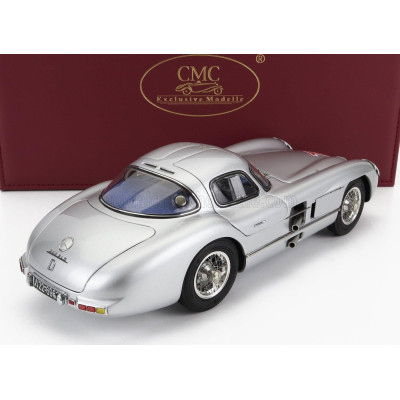 CMC MERCEDES BENZ 300 SLR COUPE N T1 RAC TOURIST TROPHY 1955 - SILVER 1/18