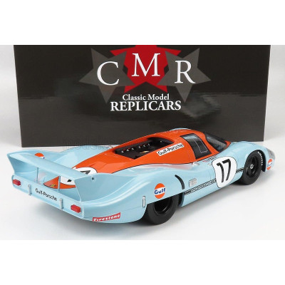 CMR PORSCHE 917LH 4.9L TEAM JOHN WYER AUTOMOTIVE ENGINEERING LTD. N 17 24h LE MANS 1971 J.SIFFERT - D.BELL - LIGHT BLUE ORANGE 1