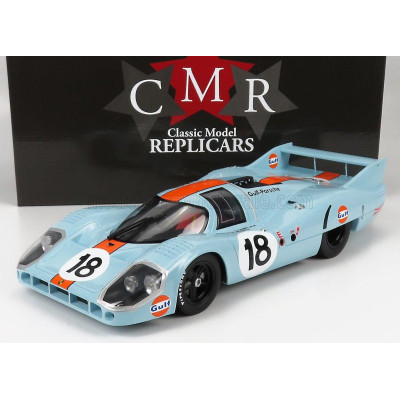 CMR PORSCHE 917LH 4.9L TEAM JOHN WYER AUTOMOTIVE ENGINEERING LTD. N 18 24h LE MANS 1971 P.RODRIGUEZ - J.OLIVER - LIGHT BLUE ORAN