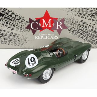 CMR JAGUAR D-TYPE B.S.CUNNINGHAM TEAM N 19 WINNER 12h SEBRING 1955 HAWTHORN - WALTERS - BRITISH RACING GREEN 1/18
