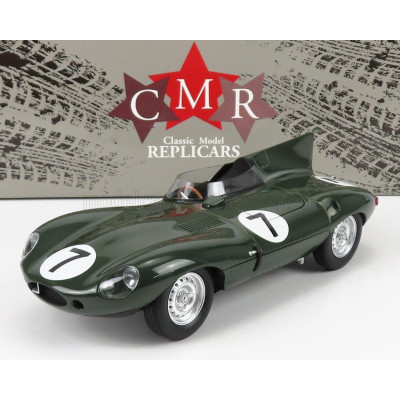 CMR JAGUAR D-TYPE TEAM JAGUAR CARS LTD N 7 24h LE MANS 1955 D.HAMILTON - T.ROLT - BRITISH RACING GREEN 1/18