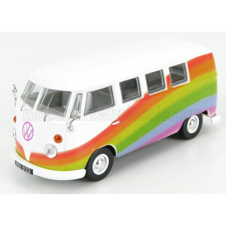 CORGI VOLKSWAGEN T1 MINIBUS PEACE & LOVE RAINBOWS 1961 - VARIOUS 1/43