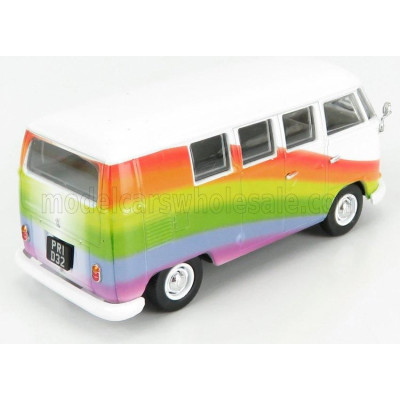 CORGI VOLKSWAGEN T1 MINIBUS PEACE & LOVE RAINBOWS 1961 - VARIOUS 1/43