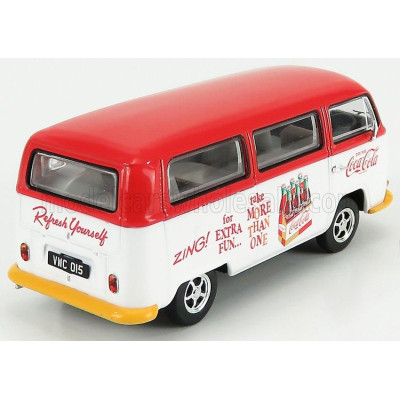 CORGI VOLKSWAGEN T1 CAMPER VAN COCA-COLA ZING 1961 - RED WHITE 1/43