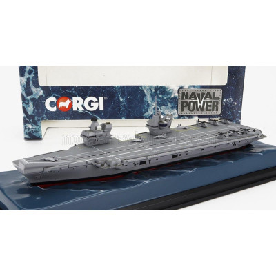 CORGI SHIP HMS QUEEN ELIZABETH (R09) PORTAEREI BOAT AIRCRAFT CARRIER BRITISH NAVY 2014 - MILITARY GREY 1/1250