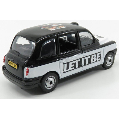 CORGI AUSTIN LONDON TAXI LTI TX4 2007 - THE BEATLES - LET IT BE - WHITE BLACK 1/36