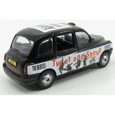 CORGI AUSTIN LONDON TAXI LTI TX4 2007 - THE BEATLES - TWIST AND SHOUT - BLACK WHITE 1/36