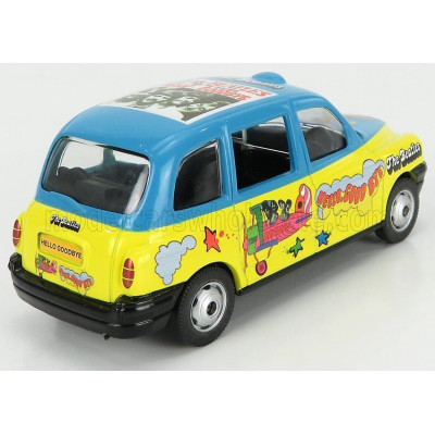CORGI AUSTIN LONDON TAXI LTI TX4 2014 - THE BEATLES - YELLOW LIGHT BLUE 1/36