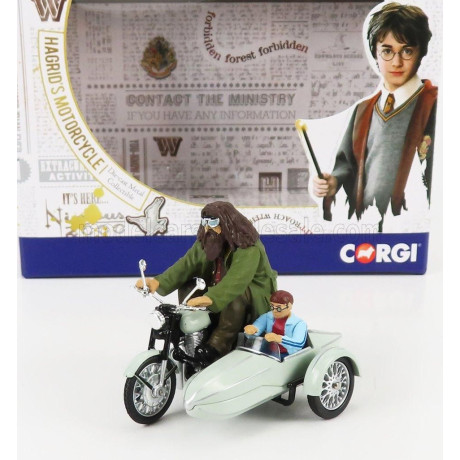CORGI MOTORCYCLE HAGRID'S SIDECAR HARRY POTTER - MOVIE - VERY LIGHT GREEN 1/36