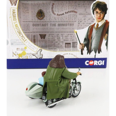 CORGI MOTORCYCLE HAGRID'S SIDECAR HARRY POTTER - MOVIE - VERY LIGHT GREEN 1/36