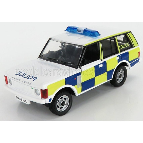 CORGI LAND ROVER RANGE ROVER POLICE 1971 - BLUE YELLOW 1/36