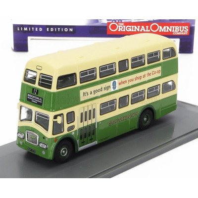 CORGI LEYLAND PD3 AUTOBUS QUEEN MARY 1970 - GREEN CREAM 1/76