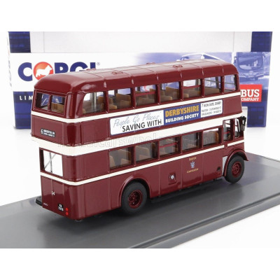 CORGI GUY UTILITY AUTOBUS BURTON CORPORATION 6 ANGLESEY 1960 - RED CREAM 1/76