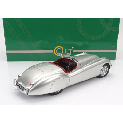 CULT SCALE MODELS JAGUAR XK120 OTS SPIDER CABRIOLET OPEN 1948 - SILVER 1/18